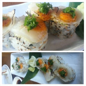 Roka Akor - Chicago - Dynamite Scallop Roll - my favorite - Sushi Bars Near Me - Chicago, Illinois Roka Akor - Chicago - Dynamite Scallop Roll - my favorite - Sushi Bars Near Me - Chicago, Illinois