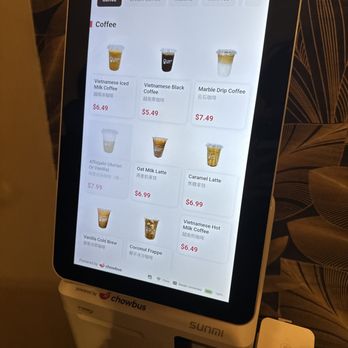 Caphe Den - Ordering kiosk - Coffee & Tea Near Me - Flushing, New York