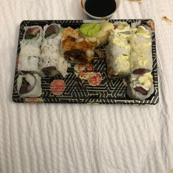 Nagoya Japanese Restaurant - Dynamite roll, kiss roll, ST roll. One in the middle was the best - Japanese Near Me - Long Beach, New York Nagoya Japanese Restaurant - Dynamite roll, kiss roll, ST roll. One in the middle was the best - Japanese Near Me - Long Beach, New York