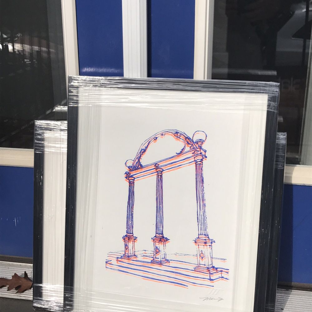 18th Street Framing - Floating matting for the arch screen print - Framing Near Me - Washington, DC, District of Columbia
