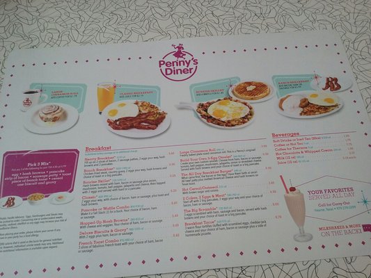 Menu photo 2 Penny's Diner Hearne, TX Menu photo 2 Penny's Diner Hearne, TX