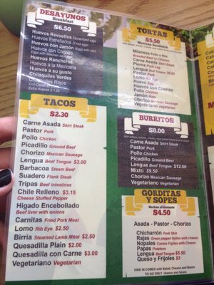 Menu photo 1 El Nuevo Taconazo Restraurant Chicago, IL Menu photo 1 El Nuevo Taconazo Restraurant Chicago, IL
