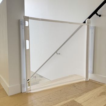 Play It Safe Baby Proofing - Back stairs gate - Childproofing Near Me Play It Safe Baby Proofing - Back stairs gate - Childproofing Near Me