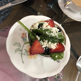 Tea at 1024 - Salad with feta cheese and strawberries and blueberries. Super delicious - Tea Rooms Near Me - Honolulu, Hawaii Tea at 1024 - Salad with feta cheese and strawberries and blueberries. Super delicious - Tea Rooms Near Me - Honolulu, Hawaii