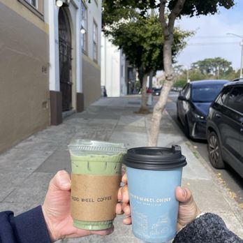 Third Wheel Coffee - Black Sesame Matcha and Cardamom Latte (Hot) - Coffee & Tea Near Me - San Francisco, California Third Wheel Coffee - Black Sesame Matcha and Cardamom Latte (Hot) - Coffee & Tea Near Me - San Francisco, California