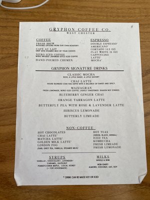 Menu photo 3 Gryphon Cafe West Chester, PA Menu photo 3 Gryphon Cafe West Chester, PA