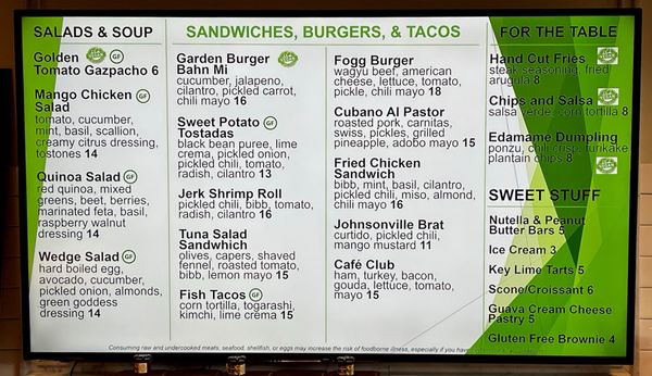 Menu photo 3 Fogg Cafe Naples, FL