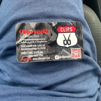 Clips On 66 - Business card - Barbers Near Me - Rancho Cucamonga, California