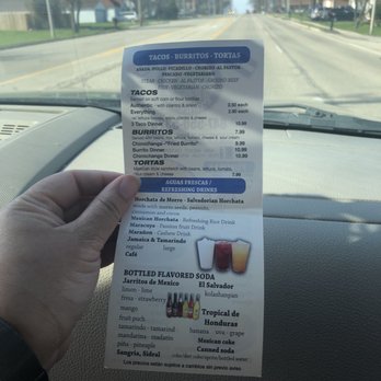 Pupusita Express - Back of menu - Salad Near Me - Round Lake Beach, Illinois