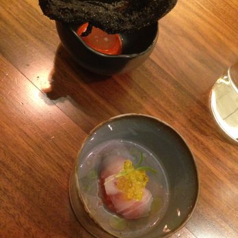 Alma - Red pepper tempura and cod with olive oil caviar - Portuguese Near Me - Lisbon, 11 Alma - Red pepper tempura and cod with olive oil caviar - Portuguese Near Me - Lisbon, 11