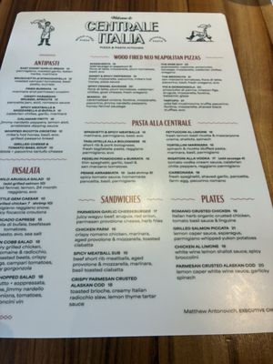 Menu photo 2 Centrale Italia Dallas, TX