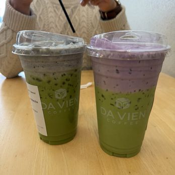 Da Vien Coffee - Black Sesame Matcha Latte and Ube Matcha Latte - Coffee & Tea Near Me - Garden Grove, California