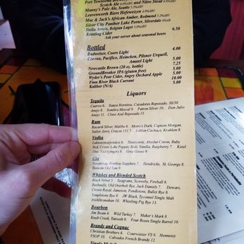 Sirens - Beer & Liquor menu. - Pubs Near Me - Port Townsend, Washington Sirens - Beer & Liquor menu. - Pubs Near Me - Port Townsend, Washington