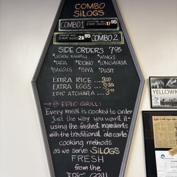 Epic Grill Silogs + Sans Rival - Menu - Filipino Near Me - New Westminster, British Columbia
