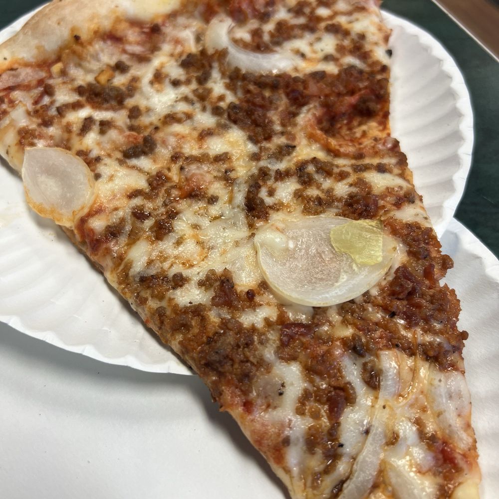 Humpavelli's Pizza - Slice of the day - Bacon and onion - Pizza Near Me - Titusville, Florida Humpavelli's Pizza - Slice of the day - Bacon and onion - Pizza Near Me - Titusville, Florida