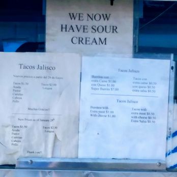 Tacos Jalisco - a menu for tacos jalisco - Food Trucks Near Me - Lemoore, California Tacos Jalisco - a menu for tacos jalisco - Food Trucks Near Me - Lemoore, California
