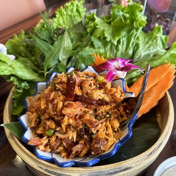 LaoTable - Crispy Sticky Rice Salad - Laotian Near Me - San Francisco, California