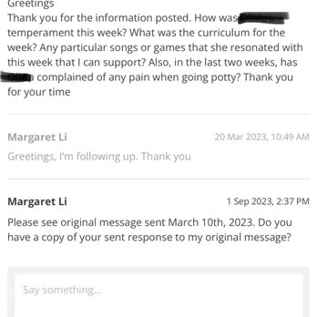 Noah's Ark Preschool - Ignored Hi Mama app messages by school administrators - Preschools Near Me - Novato, California Noah's Ark Preschool - Ignored Hi Mama app messages by school administrators - Preschools Near Me - Novato, California