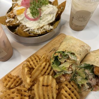 Lunakin Café - Buffalo Chicken Wrap, Chilaquiles - Breakfast & Brunch Near Me - Las Vegas, Nevada