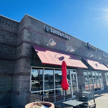 Elevated Sandwiches - Outdoor seating on a blue sky day - Sandwiches Near Me - Fort Collins, Colorado