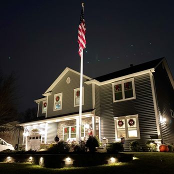 DCR Companies - a house at night - Landscaping Near Me - Metuchen, New Jersey DCR Companies - a house at night - Landscaping Near Me - Metuchen, New Jersey