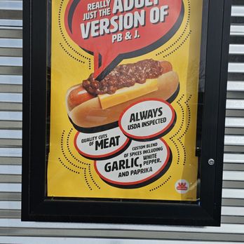 Wienerschnitzel - Poster outside. - Hot Dogs Near Me - Meridian, Idaho Wienerschnitzel - Poster outside. - Hot Dogs Near Me - Meridian, Idaho