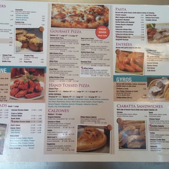 Hilltop Pizza and Subs - Back of the menu - Pizza Near Me - Edgewood, Maryland
