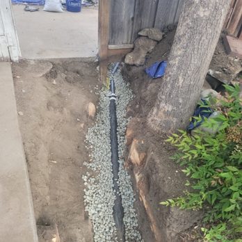 JB Rooter and Plumbing - We put 3/4 crushed rock in the trench with rebar to secure the pipe - Plumbing Near Me - San Jose, California JB Rooter and Plumbing - We put 3/4 crushed rock in the trench with rebar to secure the pipe - Plumbing Near Me - San Jose, California