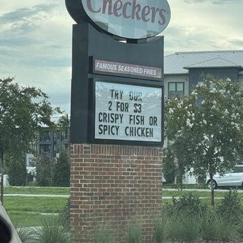 Checkers - Sign - Fast Food Near Me - Orlando, Florida