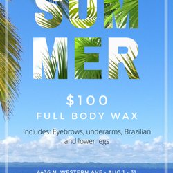 Chi Beauty Bar - Summer Waxing Sale! During the month of August only!