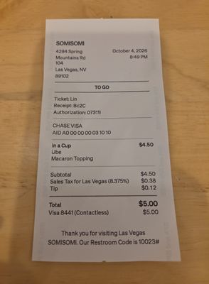 Menu photo 1 Somisomi Las Vegas, NV