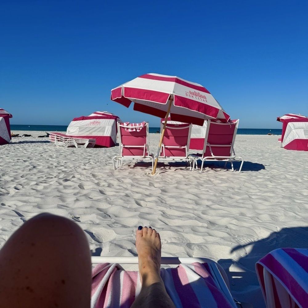 The Don CeSar - Beach Set up - You get an umbrella and 3 chairs; very nice - Resorts Near Me - St. Pete Beach, Florida The Don CeSar - Beach Set up - You get an umbrella and 3 chairs; very nice - Resorts Near Me - St. Pete Beach, Florida