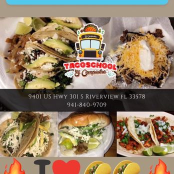 Taco School El Compadre - Tacos, Tortas, Pin Pon Papá, Tacos al Pastor - Food Trucks Near Me - Riverview, Florida