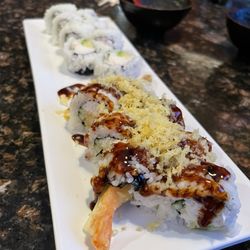 California & a shrimp roll