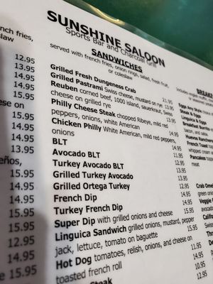 Menu photo 3 Pleasanton Sunshine Saloon Pleasanton, CA Menu photo 3 Pleasanton Sunshine Saloon Pleasanton, CA