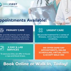 Med First Primary & Urgent Care - Book online or call us!