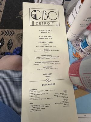 Menu photo 1 Cibo Detroit Detroit, MI