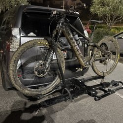 Canyon Bicycles - This is my dirty bike that wasn't shifting properly. Lonnie fixed it and got me ready for my night ride.