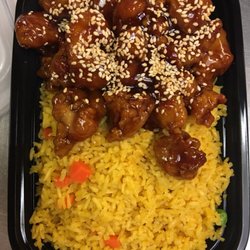 King Wok-Hutchinson - Sesame chicken combo platter