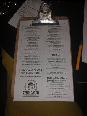 Menu photo 4 Syndicated Bar Theater Kitchen Brooklyn, NY Menu photo 4 Syndicated Bar Theater Kitchen Brooklyn, NY