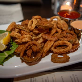 PrimeTime Restaurant - CRISPY CALAMARI cherry peppers & a duo of sauces - Breakfast & Brunch Near Me - College Park, Maryland