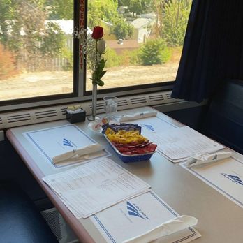 Amtrak - Sleepers food area - Train Stations Near Me - Emeryville, California