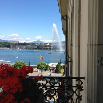 Hotel d'Angleterre - View from our small balcony. - Restaurants Near Me - Geneva, GE