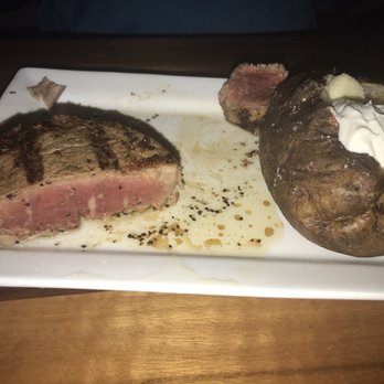Downtown Grille - Filet cooked medium rare - Cocktail Bars Near Me - Greenville, Mississippi