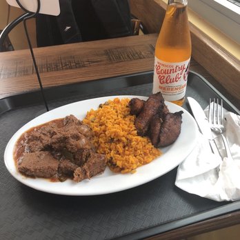 Mechos Dominican Kitchen - Carne guisada, rice with gandules, and maduros. - Dominican Near Me - Washington, DC, District of Columbia