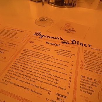 Beginner's Diner - Menu - Diners Near Me - San Diego, California