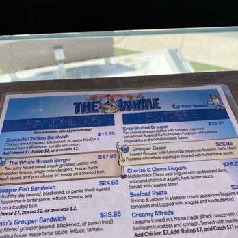 The Whale - Menu - Seafood Near Me - Fort Myers Beach, Florida The Whale - Menu - Seafood Near Me - Fort Myers Beach, Florida
