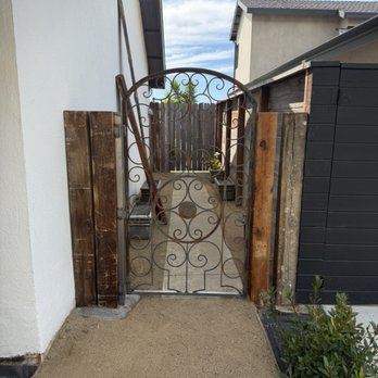 M1 Welding And Fabrication - Fabricated this beautiful custom side gate for a property in San Clemente! - Metal Fabricators Near Me M1 Welding And Fabrication - Fabricated this beautiful custom side gate for a property in San Clemente! - Metal Fabricators Near Me