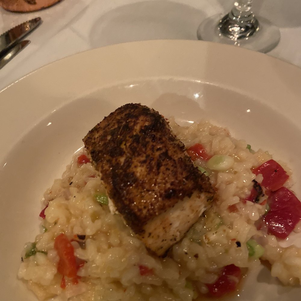 Brasserie Circa - Mahi mahi over risotto. - New American Near Me - Macon, Georgia Brasserie Circa - Mahi mahi over risotto. - New American Near Me - Macon, Georgia