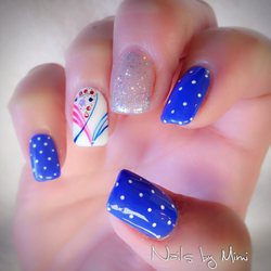 OP Nail Spa - July 4th nail design